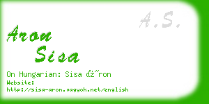 aron sisa business card